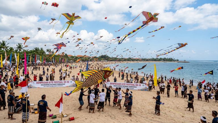 Satu Dekade Denpasar Kite Festival, 1.300 Peserta Ramaikan Langit Sanur