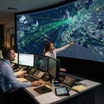 Petugas operation control memantau pergerakan pesawat real-time menggunakan map view AVAGOS