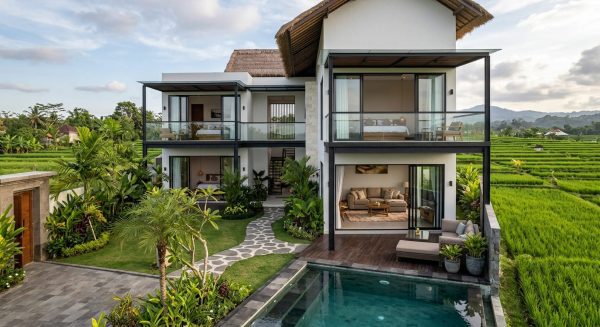 Villa Strategis di Bali: Mulai Rp1,9 M untuk 2 Lantai, 3 Kamar, dan View Sawah