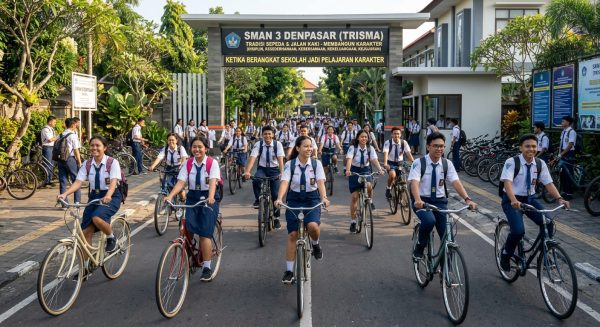 Tradisi Sepeda di Trisma: Ketika Berangkat Sekolah Jadi Pelajaran Karakter