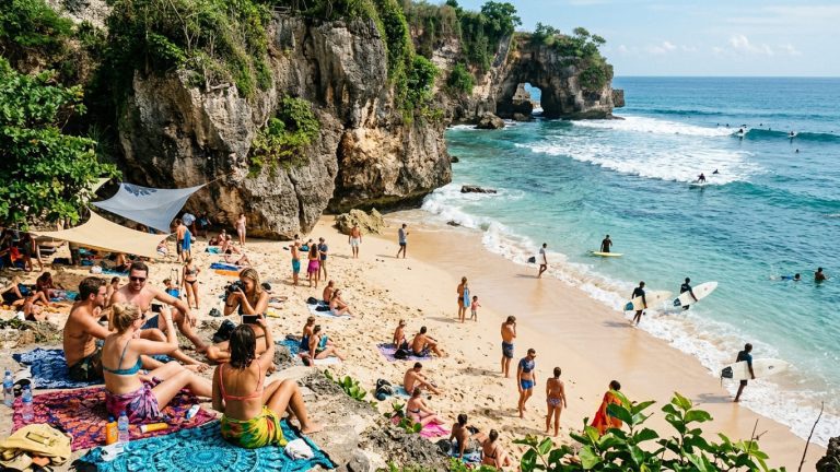Mengintip Pesona Pantai Padang Padang, Destinasi Favorit Wisatawan Mancanegara di Bali