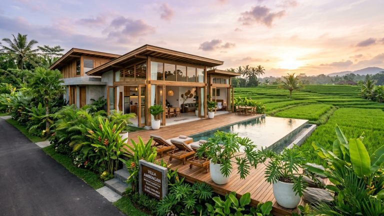 Villa Ambengan: Hunian Modern dengan View Sawah dan Akses Strategis di Bali