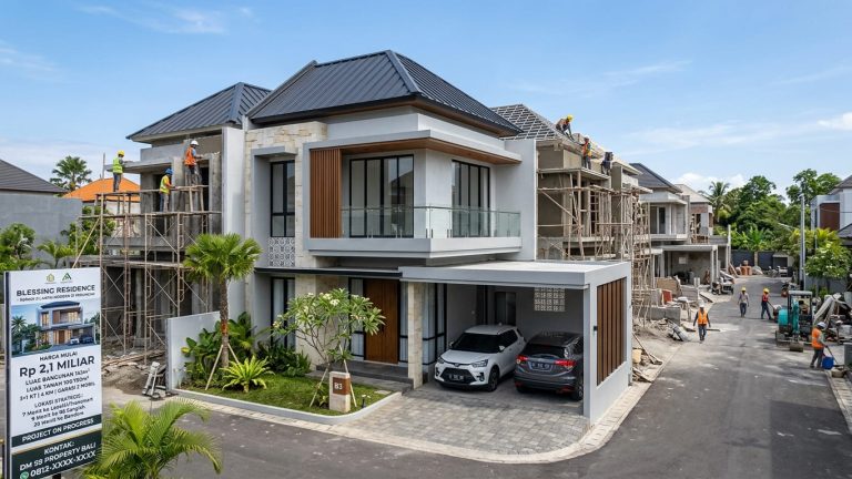 Blessing Residence: Rumah 2 Lantai di Pedungan yang Lagi On Progress