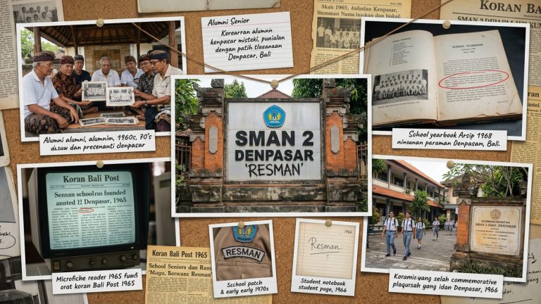 SMAN lain di Denpasar julukannya ‘Nyambung’: Smansa, Trisma, Foursma. Tapi SMAN 2 kok ‘Resman’?