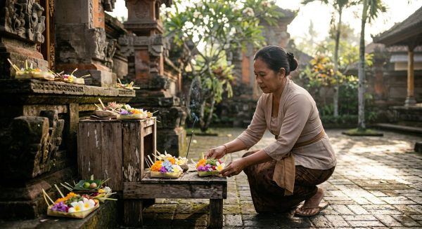 Mengapa Orang Bali Menghaturkan Canang Setiap Hari? Ini Makna Rahasia di Baliknya