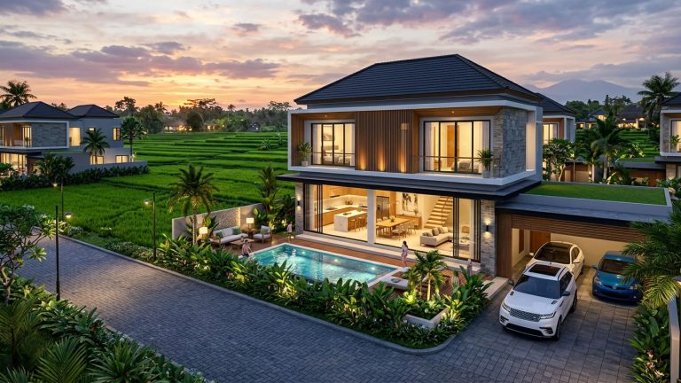 Villa Cluster Mewah Denpasar Selatan: Hunian Asri View Sawah & Investasi Berkemasif