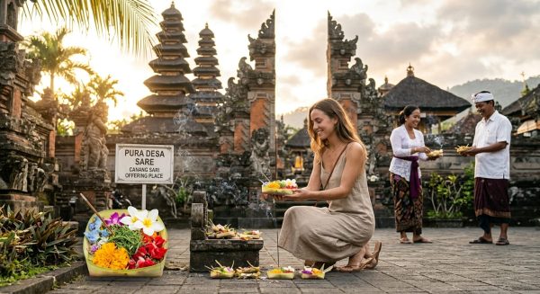 Bukan hanya Estetik! Ini Makna Canang Sari dan Etika Penting Saat Berlibur di Bali