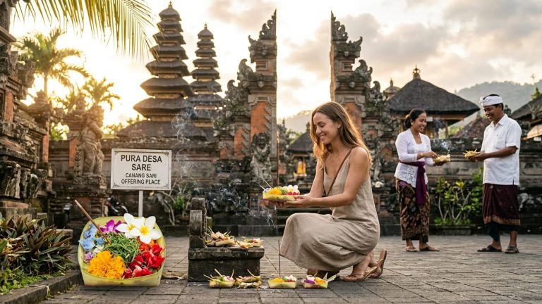 Bukan hanya Estetik! Ini Makna Canang Sari dan Etika Penting Saat Berlibur di Bali