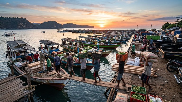 Pagi dan Logistik: Aktivitas Dasar yang Menopang Pariwisata di Nusa Penida dan Nusa Lembongan