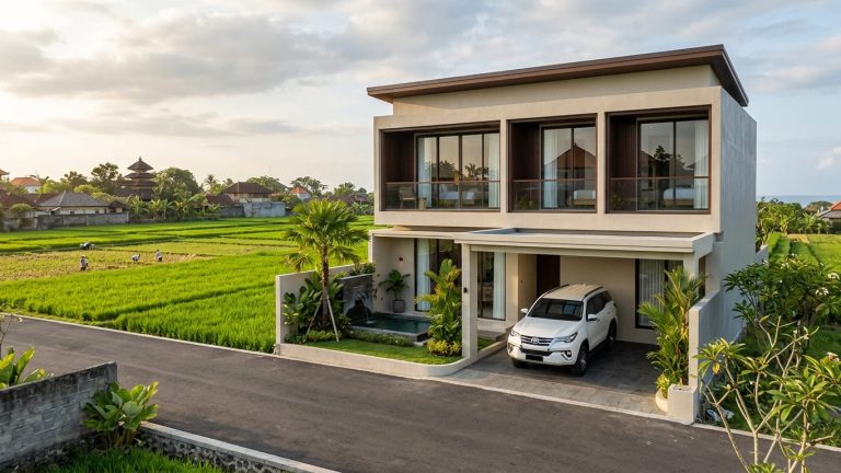 Hunian Mewah Nan Asri: Rumah Modern 3 Kamar Berlatar Sawah Hijau di Denpasar Selatan
