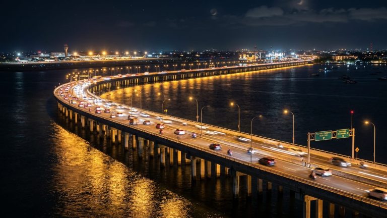 Menikmati Vibes Malam di Tol Bali Mandara, Jalan Tol di Atas Laut yang Ikonik di Bali