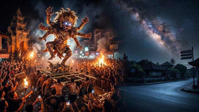 Dari Gemuruh Ogoh-Ogoh Menuju Keheningan Nyepi: Keajaiban 24 Jam yang Mengubah Bali
