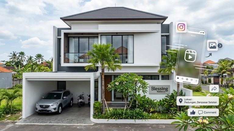 Blessing Residence, Hunian Modern 2 Lantai di Pedungan Denpasar Selatan