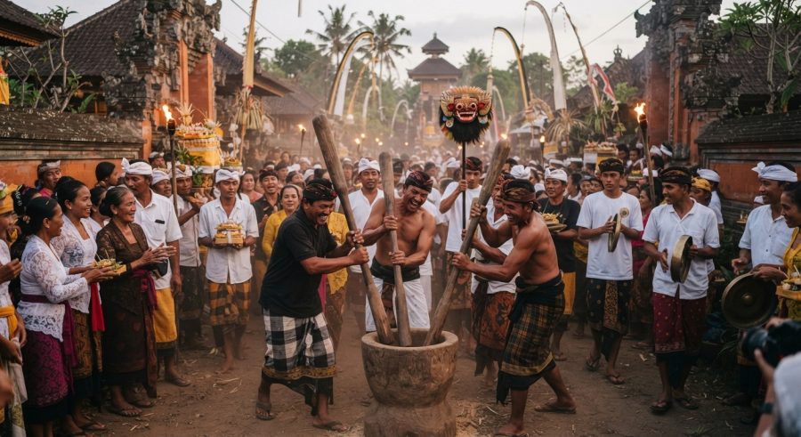 Tradisi Ngedeblag di Gianyar: Ritual Usir Hama dan Roh Jahat
