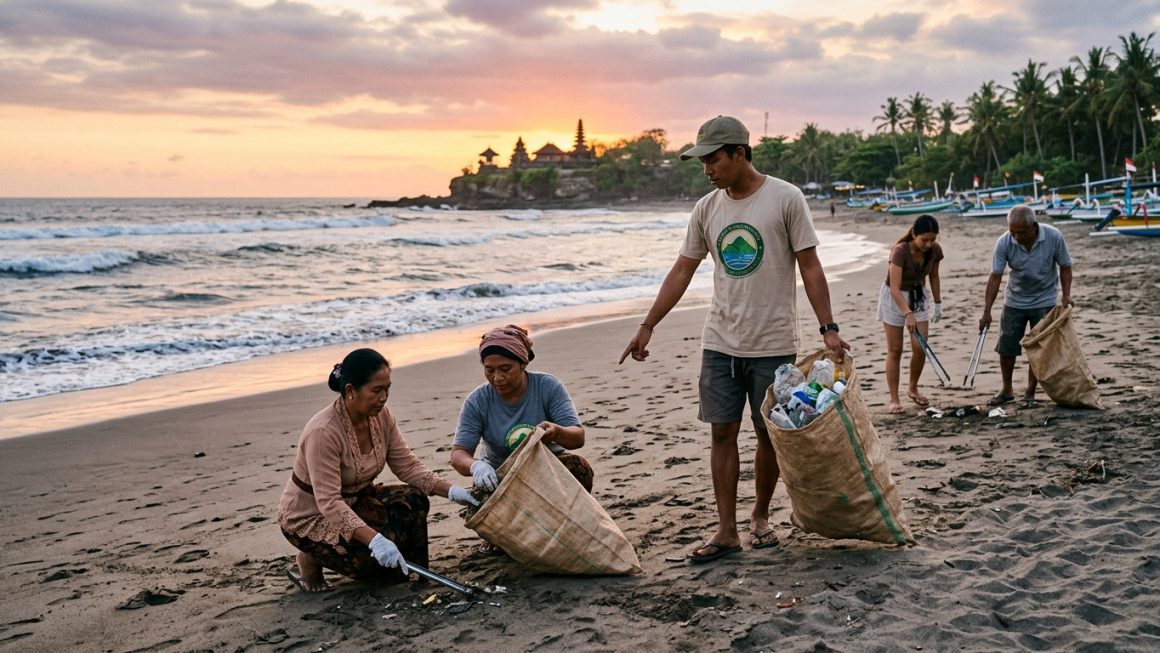 Inisiatif bebas sampah plastik di Bali melalui kegiatan bersi-bersih pantai oleh warga lokal dan wisatawan