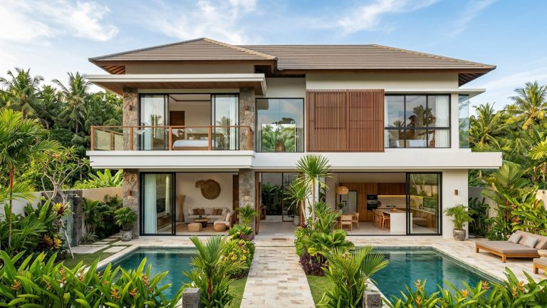 Rumah Dua Lantai Bergaya Modern di Bali, Tawarkan Desain Elegan dan Ruang yang Nyaman