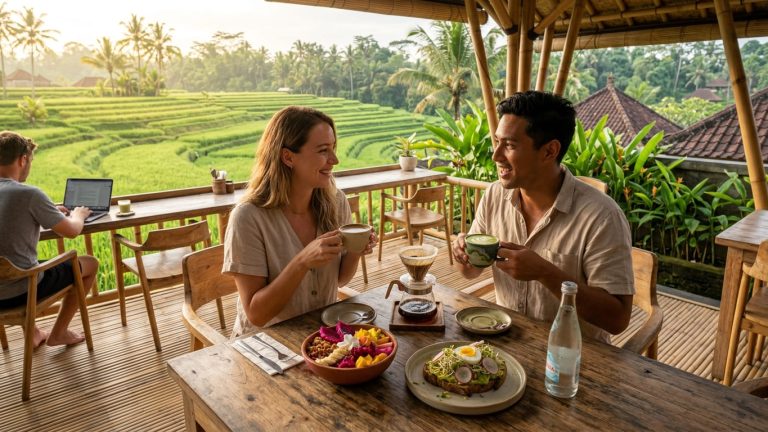 Mengintip Tren Wellness Cafe di Bali: Perpaduan Kopi Kintamani, Matcha Fusion, dan Pemandangan Sawah yang Menghipnotis