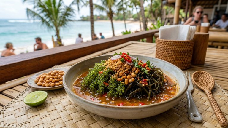 Jelajah Cita Rasa Pesisir: Menikmati Rujak Bulung, Sensasi Olahan Rumput Laut Kuah Pindang Khas Bali