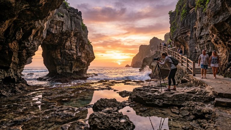 Pantai Suluban Uluwatu: Tebing Eksotis dan Panorama Sunset yang Menawan